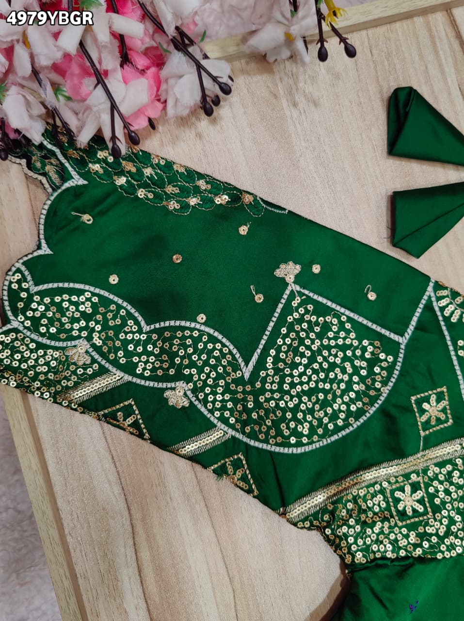 KcPc Cotton Silk Ready To Wear Blouse with Tari Embroidery WorkPRD