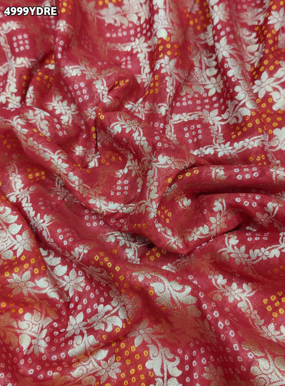 KcPc Designer Georgette Banarasi Dupatta with Heavy Embroidery Work