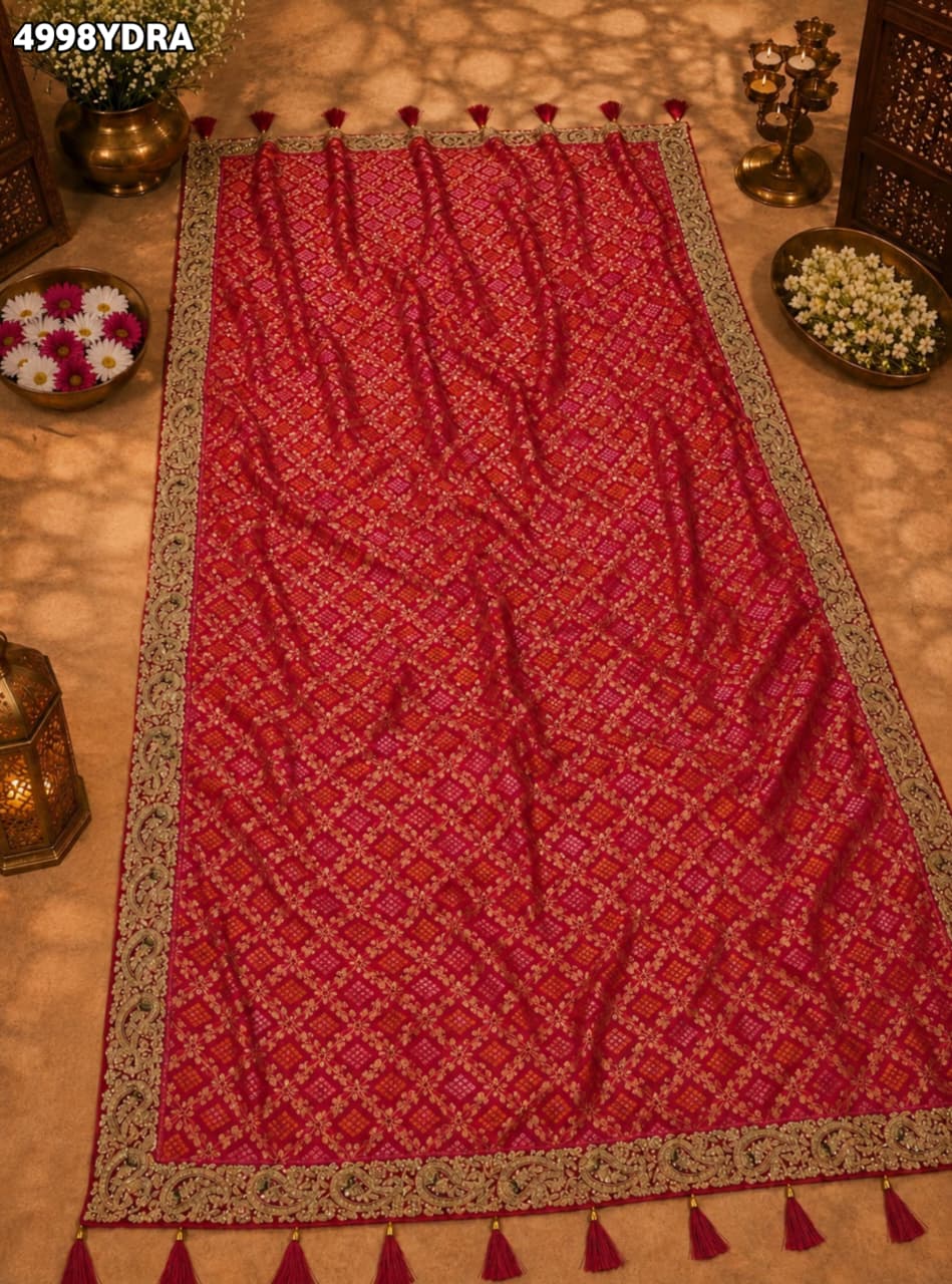 KcPc Traditional Georgette Banarasi Dupatta with Designer Embroidery