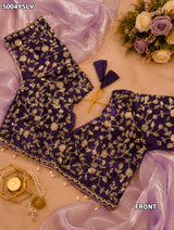 KcPcTissue Silk Designer Style Saree with Embroidery Work HM