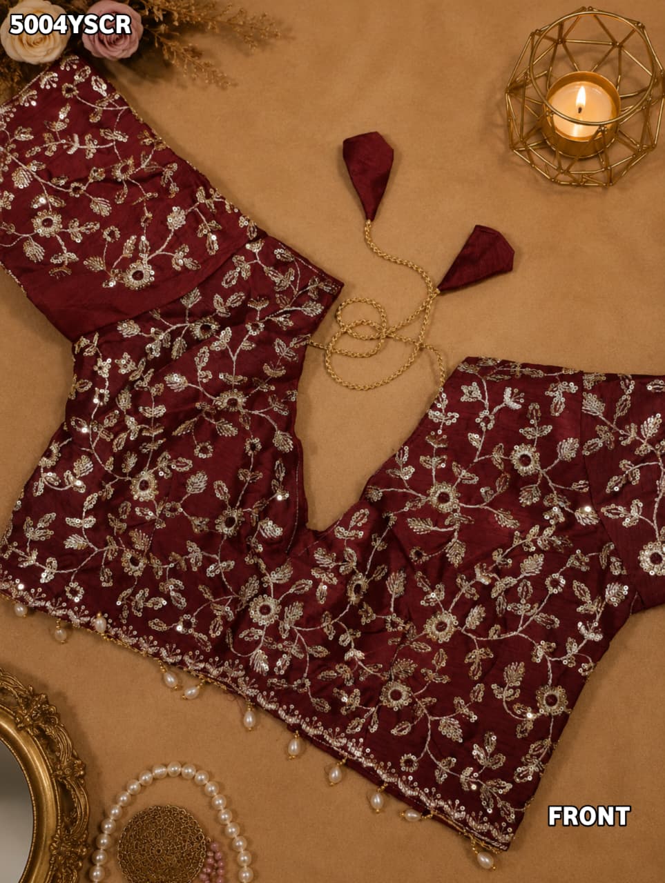 KcPc Tissue Silk Designer Saree with Beautiful Tari Embroidery WorkHM