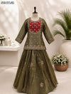 KcPc HO Silk Ready-to-Wear Lehenga with Zardosi Work