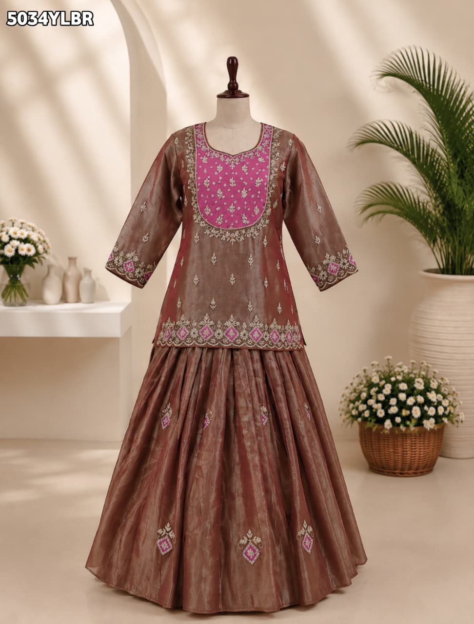 KcPc Elegant HO Silk Ready-to-Wear Lehenga with Zardosi Embroidery