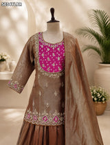 KcPc Elegant HO Silk Ready-to-Wear Lehenga with Zardosi Embroidery