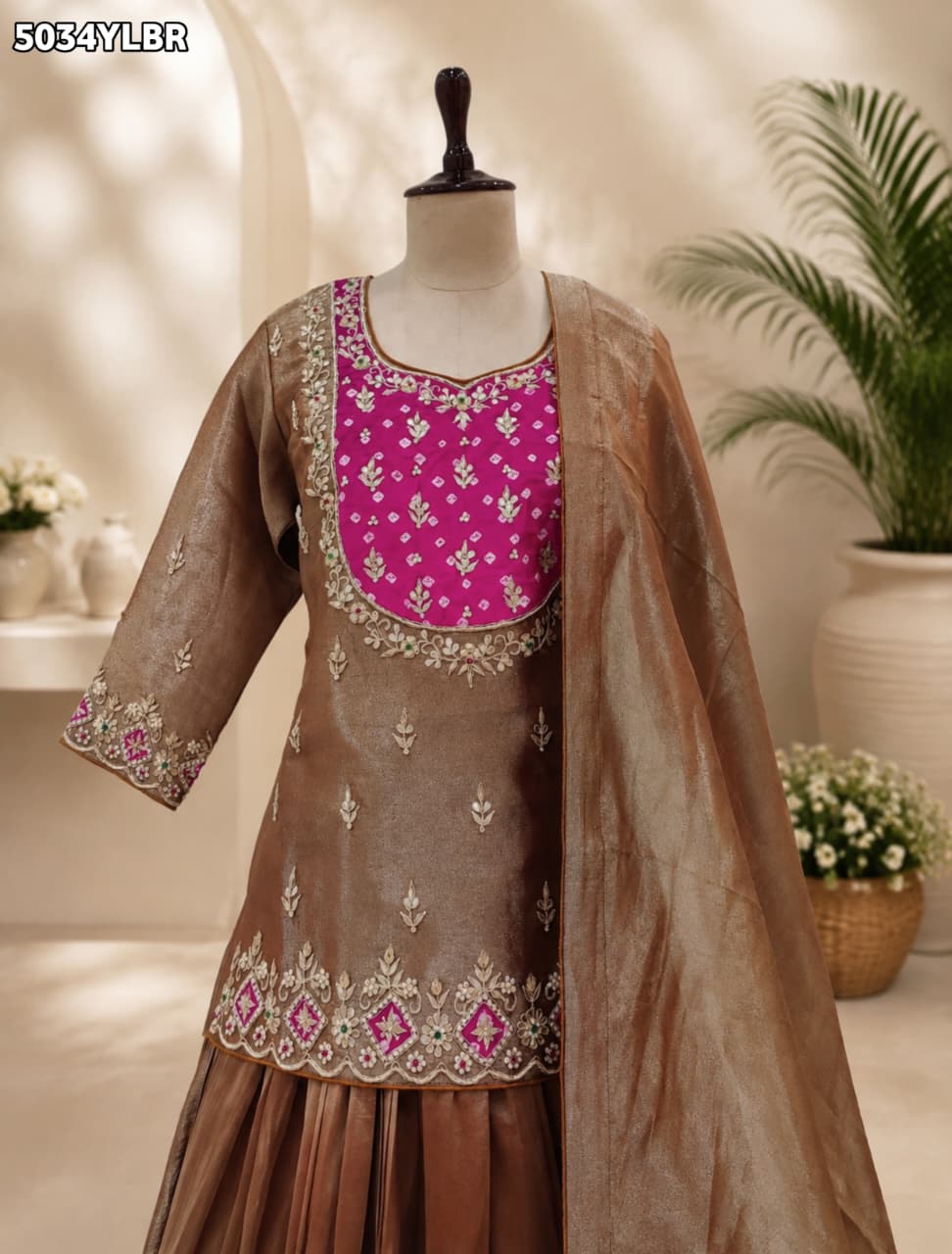 KcPc Elegant HO Silk Ready-to-Wear Lehenga with Zardosi Embroidery