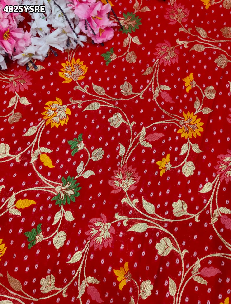 KcPc Banarasi Style Georgette Saree with Zari Weaving Festive Wear SareeVKFH