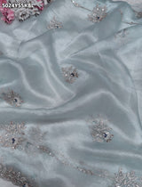 KcPc Designer Tissue Silk Saree with Elegant Embroidery Work AJD