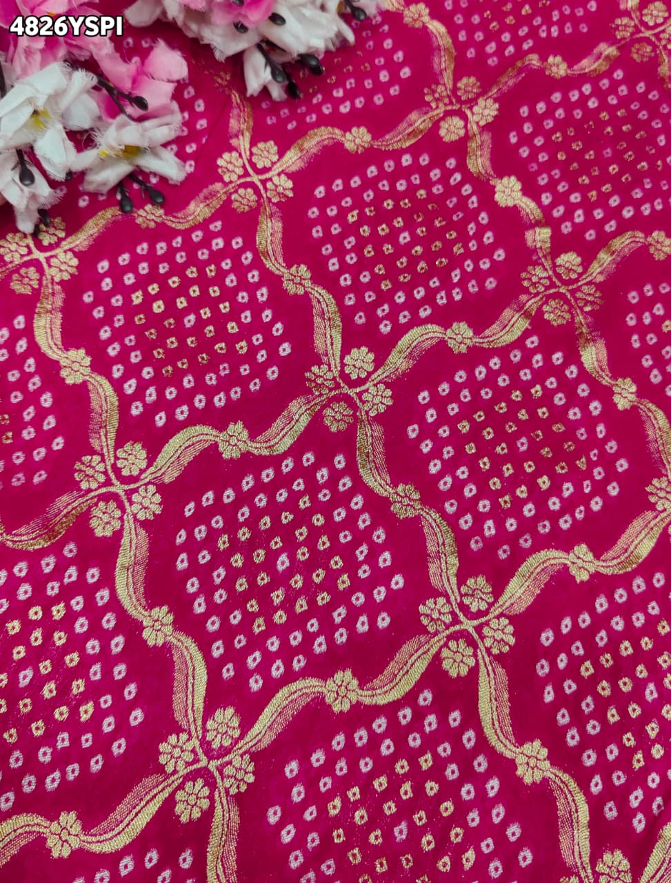 KcPc Traditional Banarasi Style Georgette Saree with Beautiful Zari WeavingVKFH