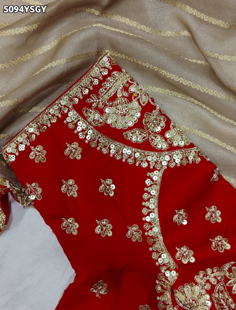 KcPc Designer Tissue Silk Saree with Heavy Embroidery WorkHSE
