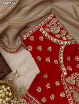 KcPc Designer Tissue Silk Saree with Heavy Embroidery WorkHSE