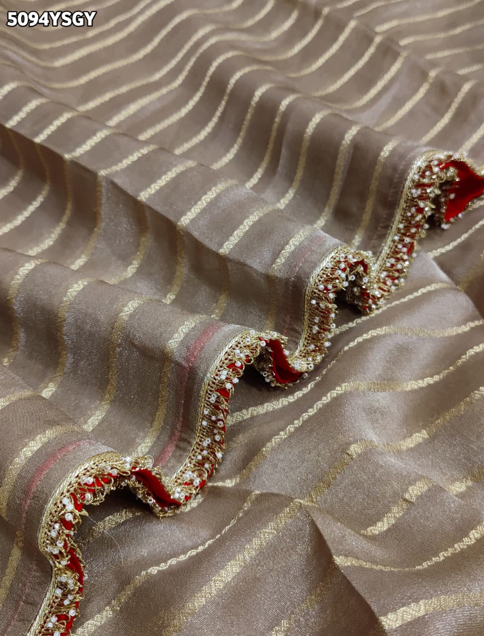 KcPc Designer Tissue Silk Saree with Heavy Embroidery WorkHSE