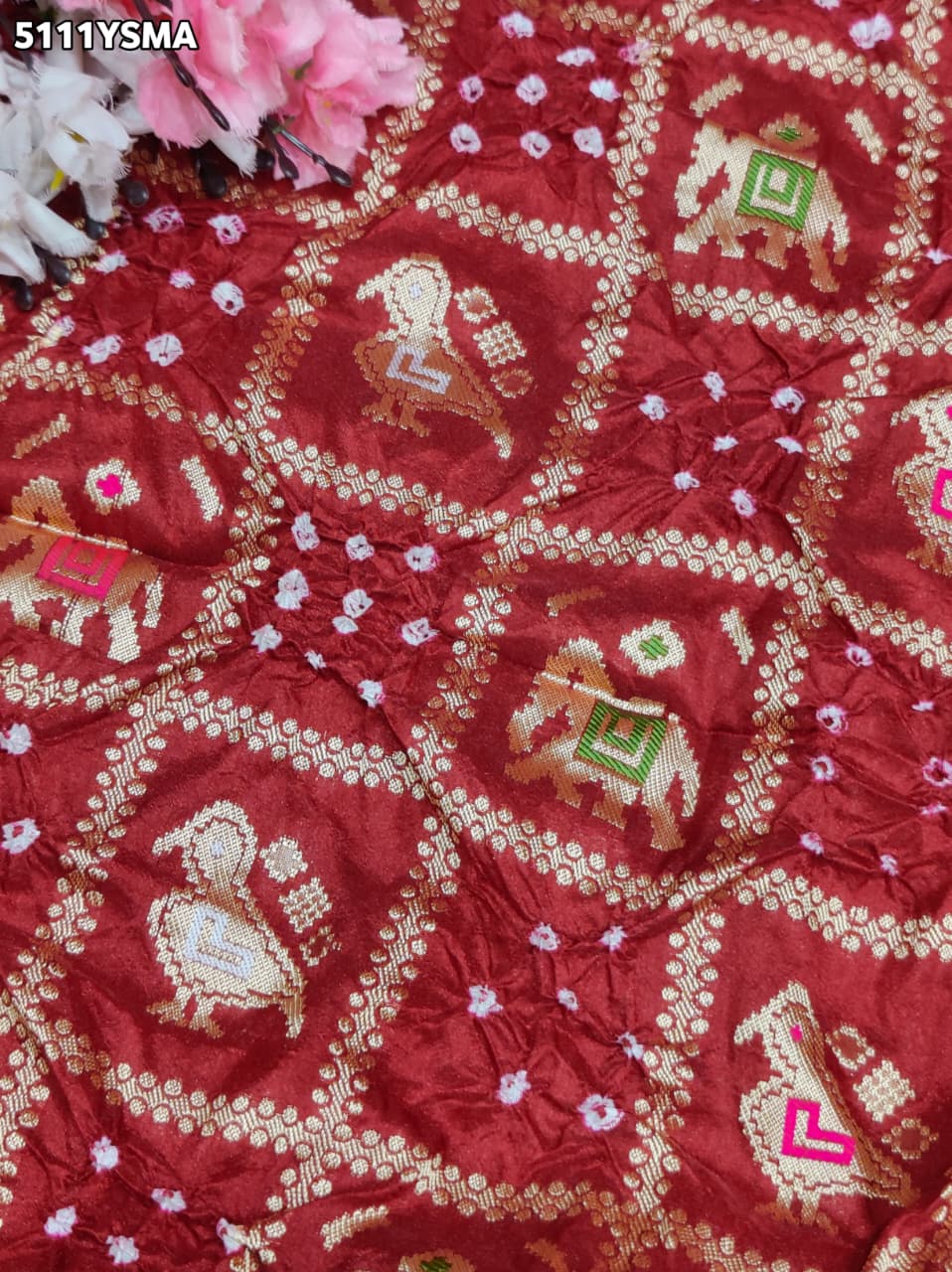 KcPc Banarasi Style Silk Saree with Zari Weaving for Festive Wear