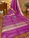 KcPc New Tissue Silk Banarasi Style With Zari weaving Saree KB