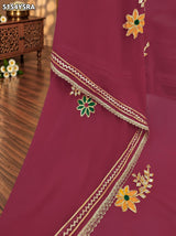 KcPc Georgette Traditional Style Saree with Gotapatti Work for Festive Wear