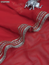 KcPc Traditional Style Georgette Saree Adorned with Gotapatti Work for Special Occasions