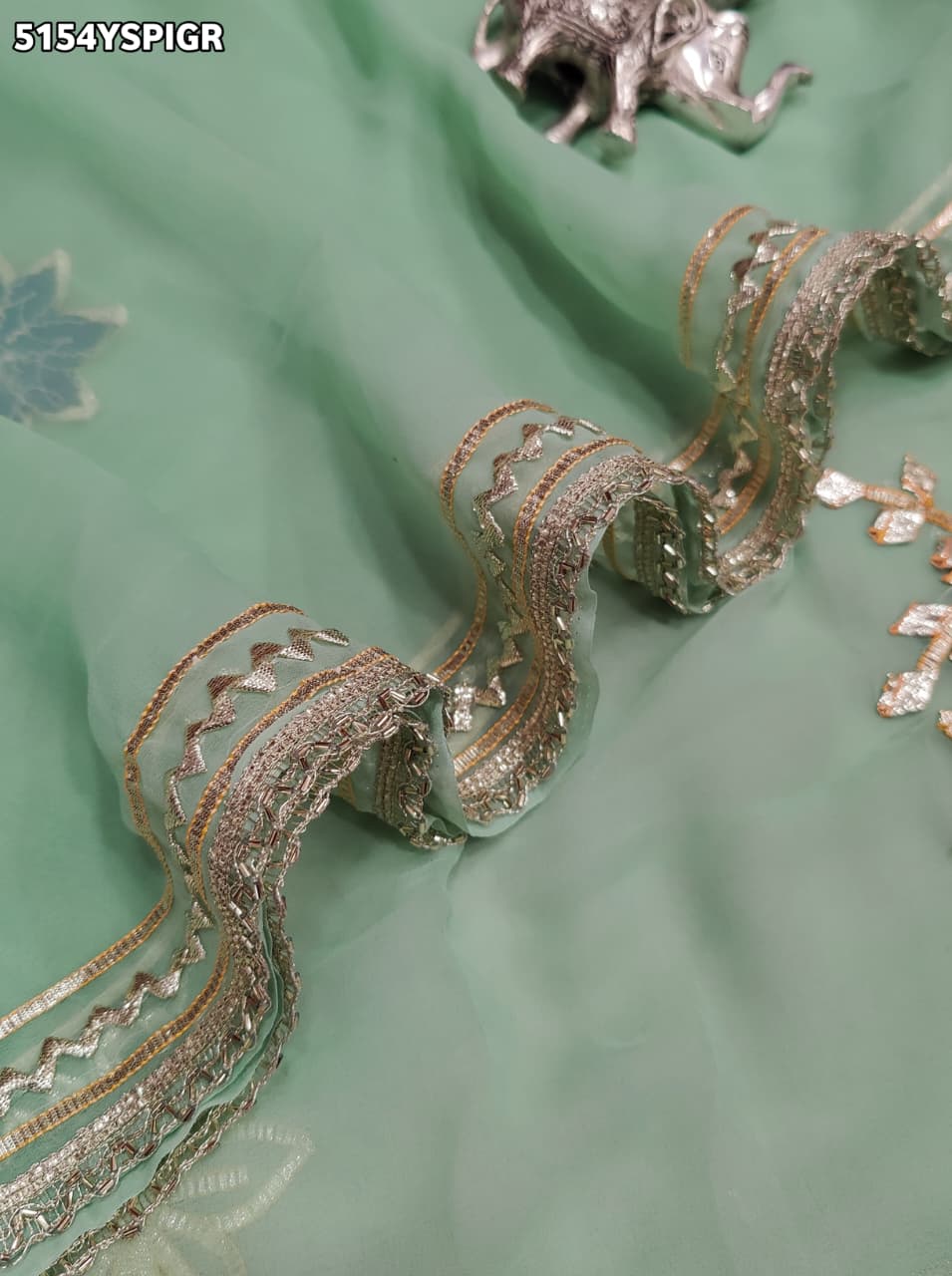 KcPc Designer Traditional Georgette Saree with Gotapatti Work for Festive Celebrations