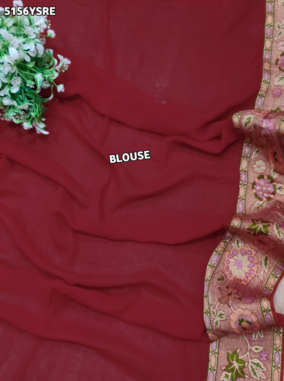 KcPc Georgette Meenakari Style Saree with Zari Weaving for Festive Wear
