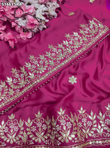 KcPc Gaji Silk Bandhani Saree with Traditional Gotapatti Work