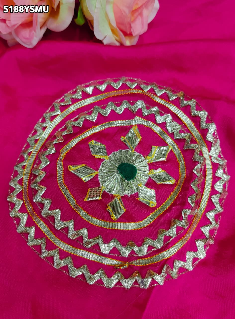 KcPc HO Silk Designer Saree with Traditional Gotapatti Work