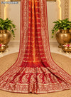 KcPc Designer Art Silk Bandhani Dupatta with Zari Weaving