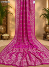 KcPc Art Silk Bandhani Style Dupatta with Zari Weaving