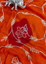 KcPc Traditional Ojariya Pila Chunri with Intricate Zardoji Work