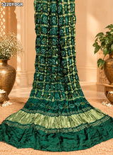 KcPc Semi Gaji Silk Bandhani Dupatta withTraditional Design
