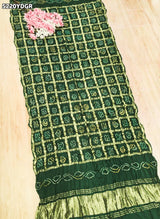 KcPc Semi Gaji Silk Bandhani Dupatta withTraditional Design