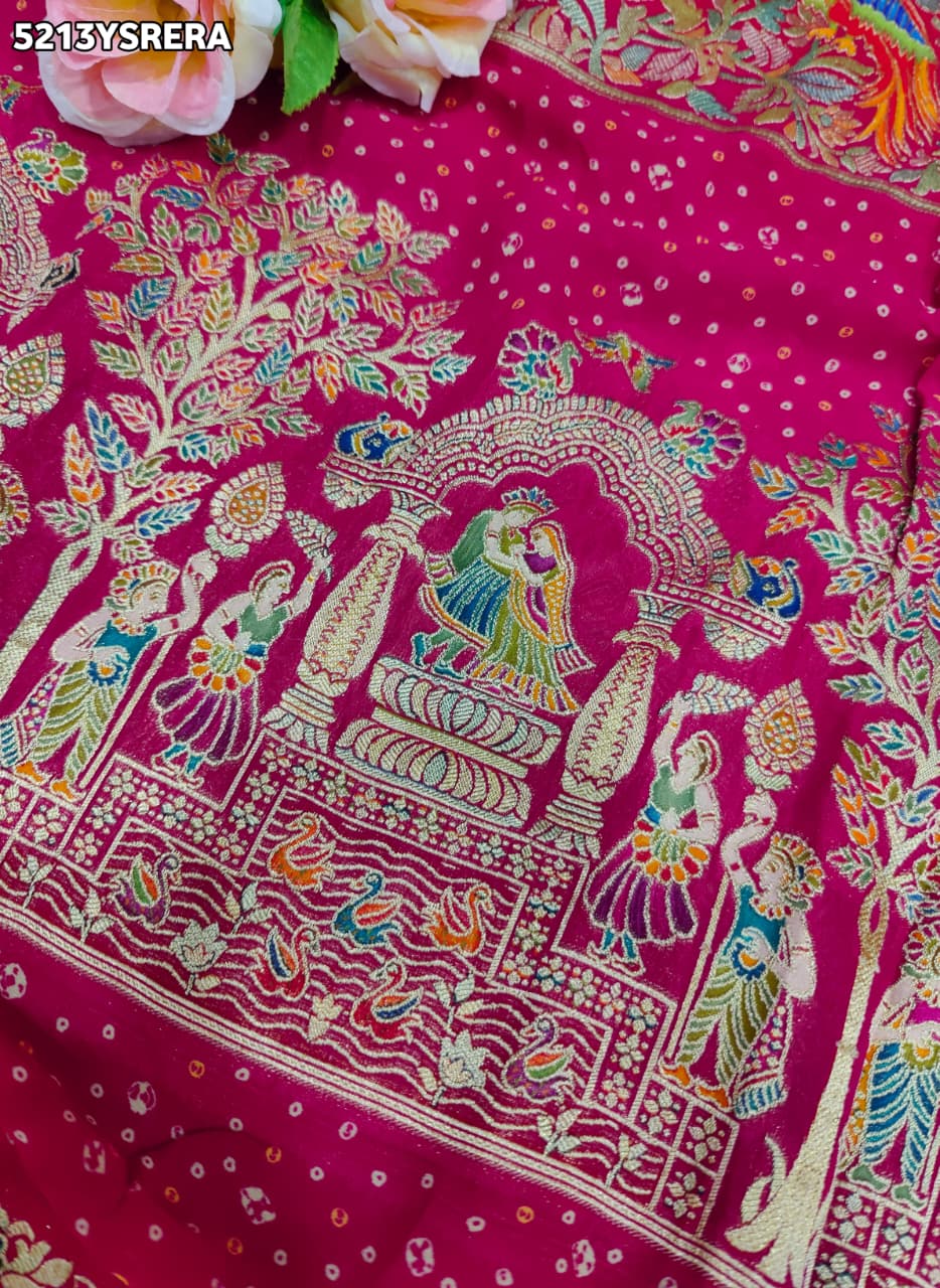 KcPc Traditional Kalamkari Artistry on Luxurious Georgette Saree