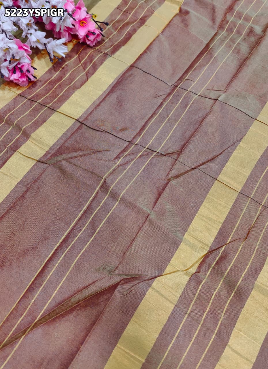 KcPc Banarasi Silk Kanjivaram Style Saree with Zari Border