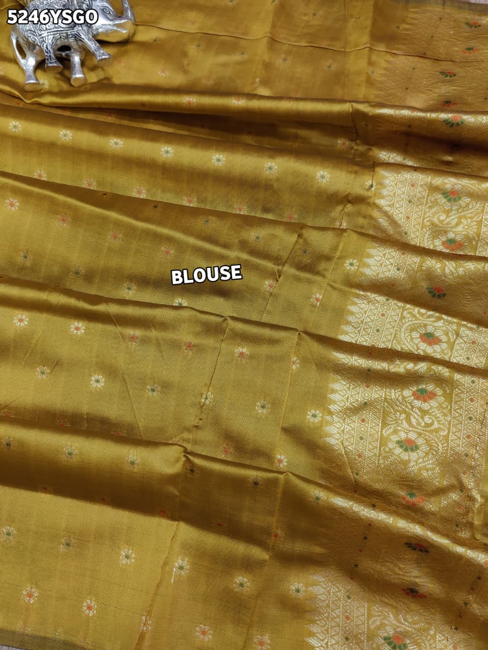 KcPc Banarasi Silk Traditional Saree with Banarasi Zari Weaving and Blouse for Festive Wear