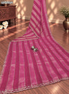 KcPc Tissue Silk Designer Saree with Diamond Work and Blouse for Office Wear