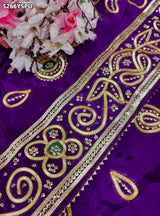 KcPc HO Silk Festive Saree with Traditional Gota Patti Work and BlouserRKSH