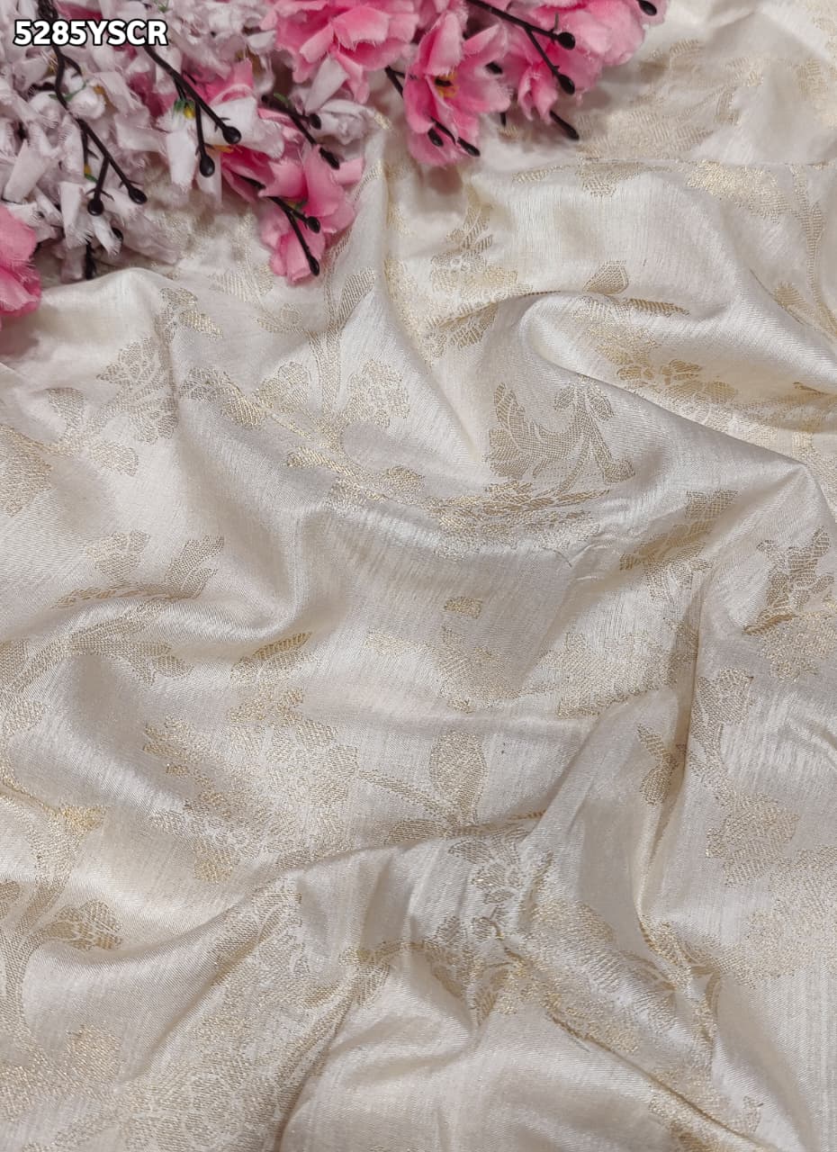 KcPc Banarasi Silk Kalamkari Style Saree with Traditional Zari Weaving for Festive Wear SON
