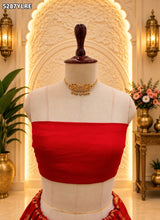 KcPC Designer Semi Gaji Silk Bandhani Lehenga with Cutdana Gotapatti Work