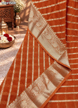 KcPc Traditional Khaddi Georgette Leheriya Saree with Classic Ethnic StyleVSH