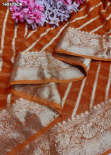 KcPc Traditional Khaddi Georgette Leheriya Saree with Classic Ethnic StyleVSH