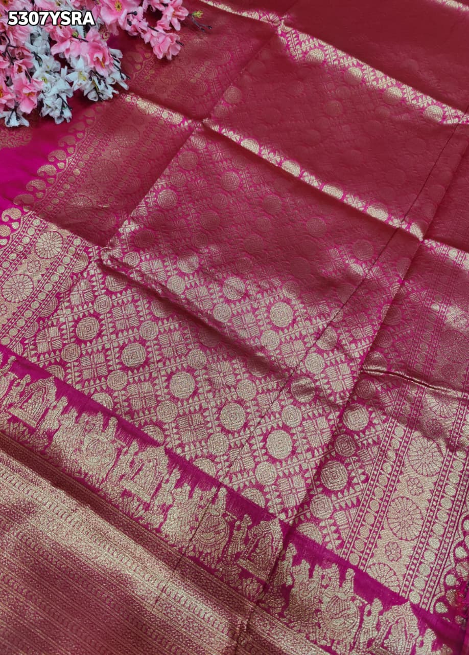 KcPc Designer Banarasi Silk Saree with Classic Banarasi Style and Zari Weaving DC