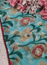 Traditional Georgette Printed Style Festive Wear Saree with Blouse 4