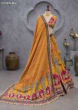 KcPc Crepe Silk Printed Lehenga with Cutdana Embroidery Work for Festive WearBHUTA