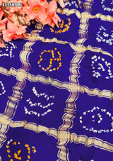 KcPc Pure Gaji Silk Ghatchola Bandhani Saree with Heavy Gotapatti Work for Traditional WearAMT