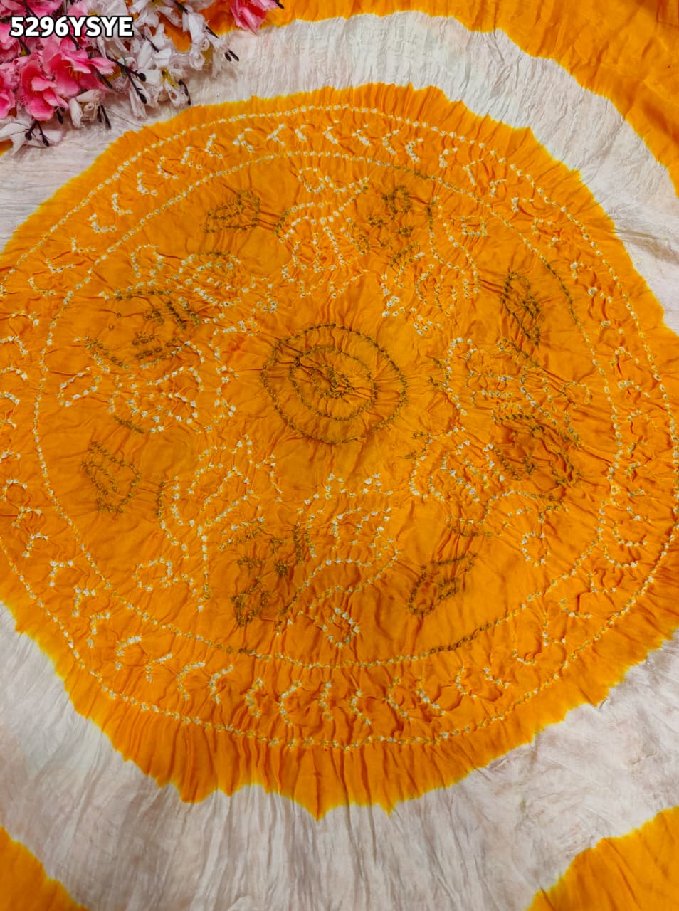 KcPc New Latest Gaji Silk Traditional Bandhani Style Saree RAB