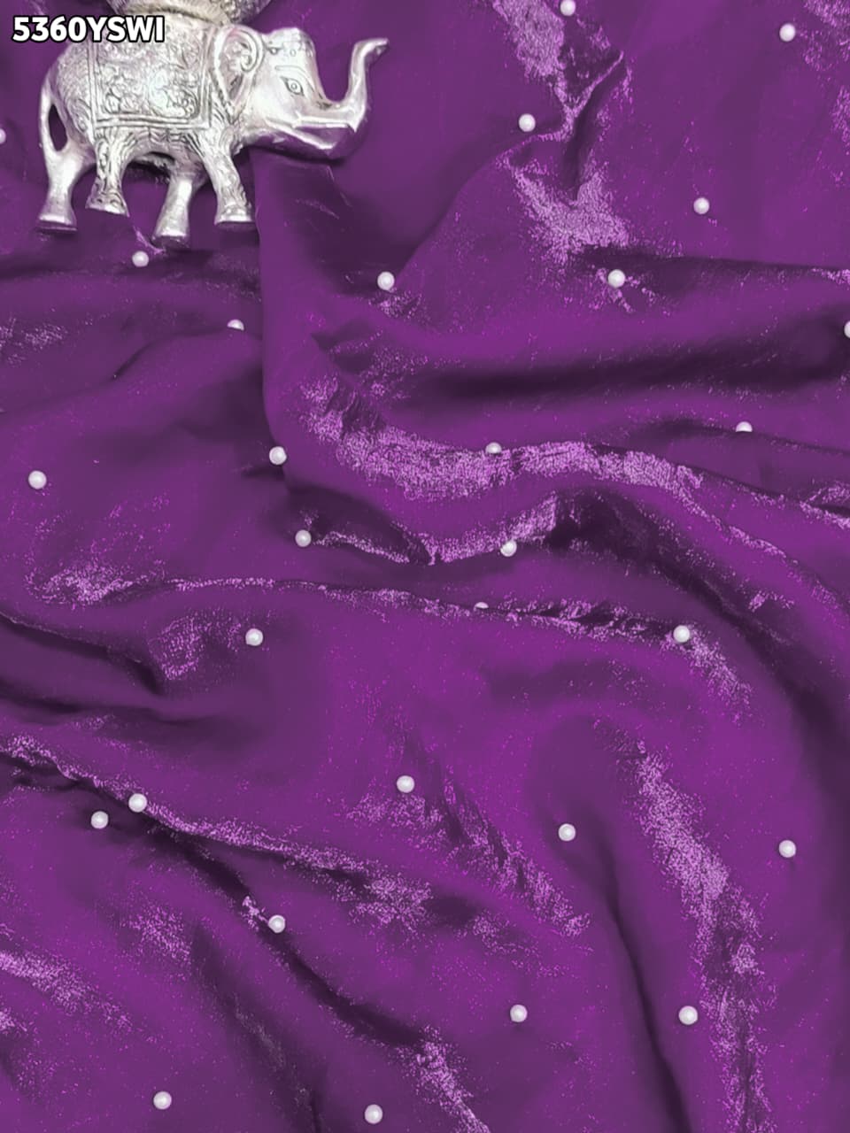KcPc Tissue Silk Designer Saree with Beautiful Embroidery Work for Festive Occasions ASH