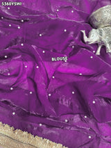 KcPc Tissue Silk Designer Saree with Beautiful Embroidery Work for Festive Occasions ASH