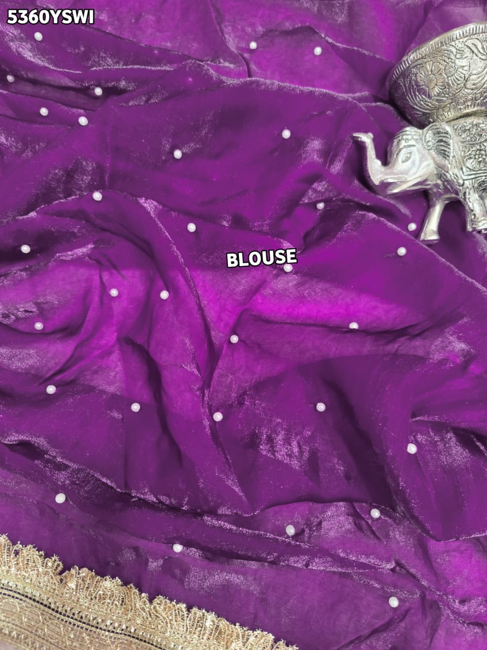 KcPc Tissue Silk Designer Saree with Beautiful Embroidery Work for Festive Occasions ASH