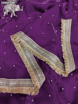 KcPc Tissue Silk Designer Saree with Beautiful Embroidery Work for Festive Occasions ASH