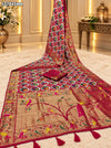 KcPc Banarasi Silk Patola Design Saree with Traditional Kalamkari Zari Weaving