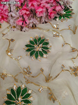 KcPc Soft Chiffon Designer Saree with Traditional Gotapatti Work Saree