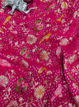 KcPc Traditional Georgette Meenakari Style Saree with Rich Zari Weaving MOHI