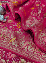 KcPc Traditional Georgette Meenakari Style Saree with Rich Zari Weaving MOHI